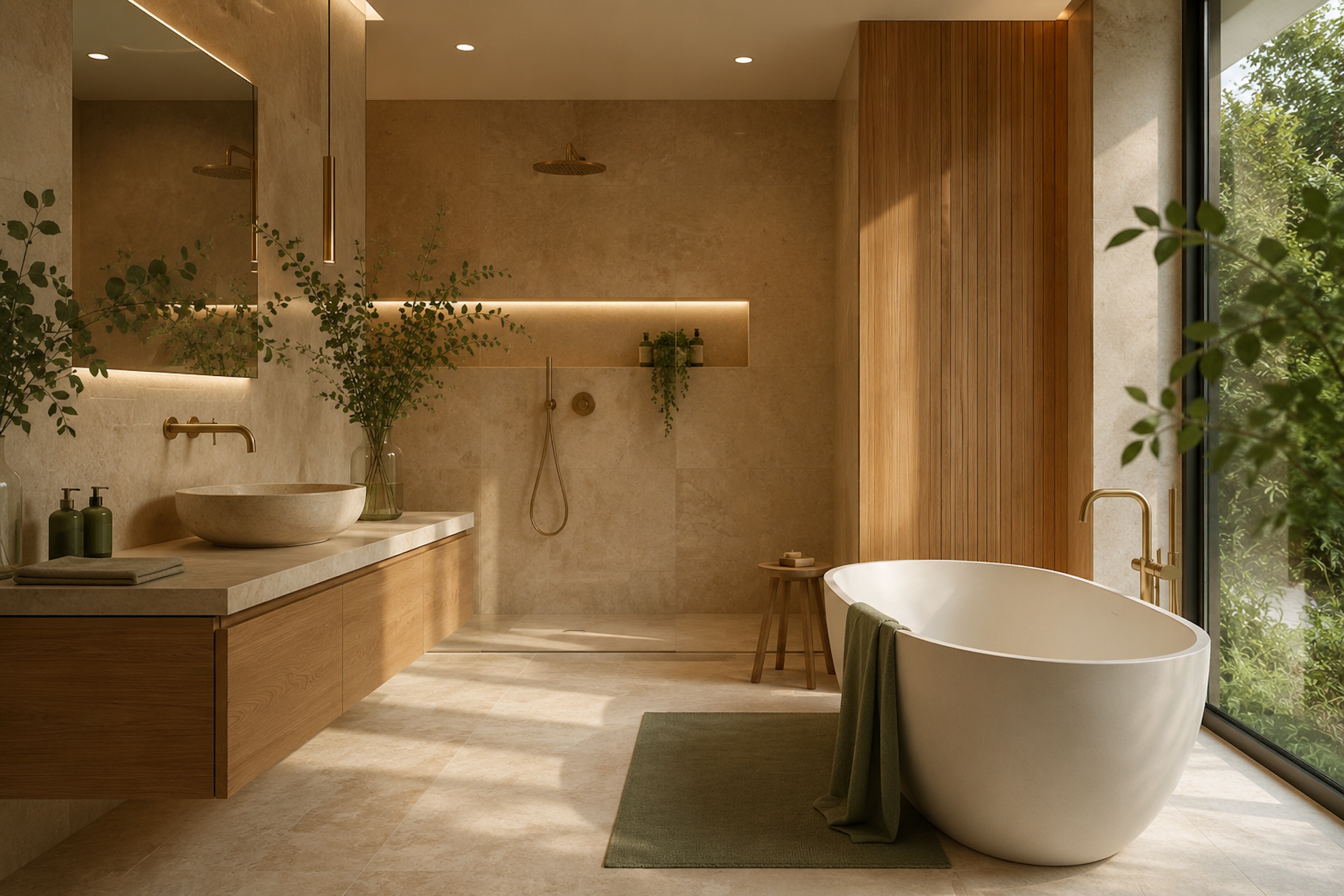 Modernes hochwertiges Badezimmer